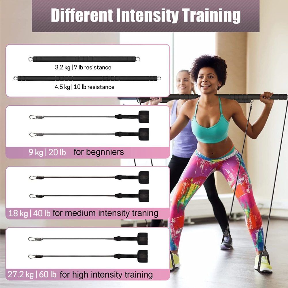 Pilates Bar Kit with Resistance Bands: image 5